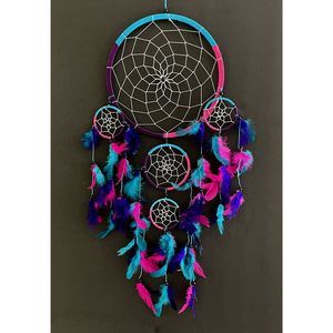 Dream Catcher Wall Hanging - Boho Tie Dye Dream Catcher Wall Decor With Multi🌹